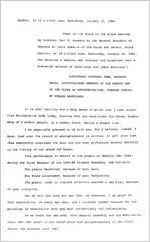 State of the State address by Governor Carl E. Sanders to the General Assembly of Georgia, January 15, 1964
