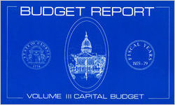State of Georgia budget report, volume III: capital budget fiscal years 1975-1979