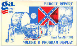 Budget report fiscal years 1977-1982, volume II: program display