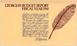 Budget report fiscal year 1980