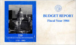 Budget report fiscal year 1984