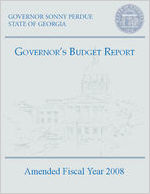 The Governor's budget report, amended FY 2008