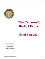 The Governor's budget report, fiscal year 2011