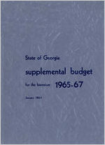 Supplement to the Governor's budget report for the 1965-67 biennium