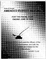Amended budget report for the fiscal year ending June 30, 1995