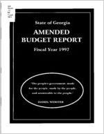 Amended budget report for the fiscal year ending June 30, 1997