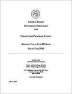 General budget preparation procedures for prioritized program budgets, amended fiscal year 2014 and fiscal year 2015 [July 11, 2013]