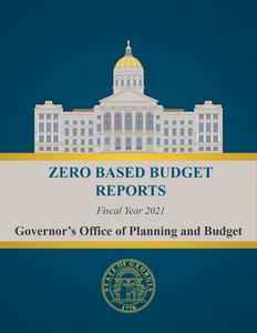 Zero based budget reports, 2021