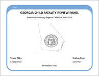 Georgia Child Fatality Review Panel executive summary report, calendar year 2010