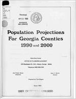 Population projections for Georgia counties, 1990 and 2000