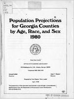 Population projections for Georgia counties by age, race, and sex, 1980