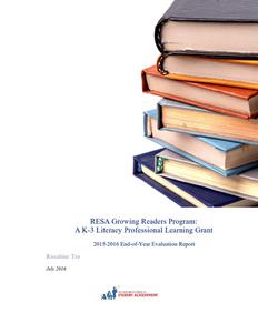 RESA Growing Readers Program 2015-2016 end-of-year evaluation report
