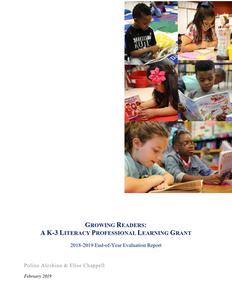 RESA Growing Readers Program 2018-2019 end-of-year evaluation report