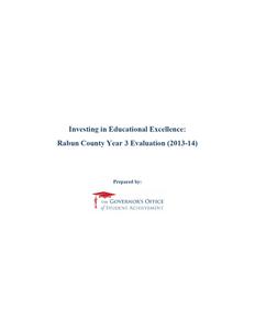 Investing in educational excellence: Rabun County year 3 evaluation (2013-14)