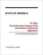 Rural domestic violence child victimization enforcement application, fy 2001