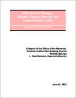2002 State of Georgia Violence Against Women Act implementation plan