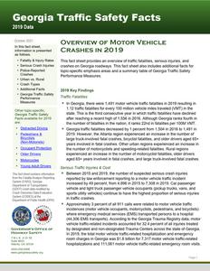 Overview of motor vehicle crashes in, 2019