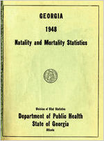 Georgia natality and mortality statistics 1948 [Sept. 1949]