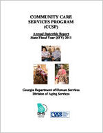 Community Care Services Program: annual report, annual statewide report SFY 2011