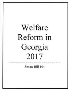 Welfare reform in Georgia 2017