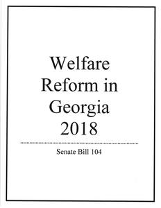 Welfare reform in Georgia 2018