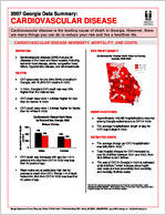 2007 Georgia data summary: cardiovascular disease
