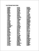 List of Georgia county codes [1999]