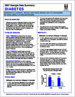 2007 Georgia data summary: diabetes [Aug. 2007]