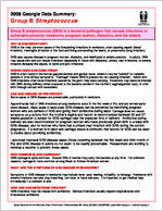 2008 Georgia data summary: Group B streptococcus