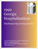 1999 Georgia hospitalizations: discharges by county and sex