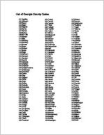 List of Georgia county codes [1995]
