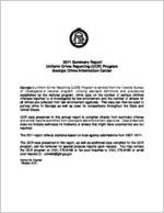 2011 summary report: Uniform Crime Reporting (UCR) Program