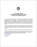 2015 summary report, Georgia uniform crime reporting program