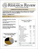 Research review (Georgia. Administrative Office of the Courts), 1999