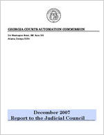 Report to the Judicial Council, December 2007