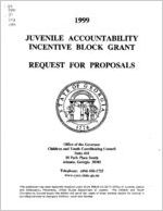 1999 Juvenile Accountability Incentive Block Grant: request for proposals [1999]
