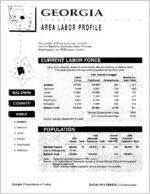 Georgia area labor profile: Baldwin County area [1994]