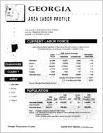 Georgia area labor profile: Cherokee County area [1994]