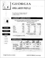 Georgia area labor profile: Glynn County area [1994]