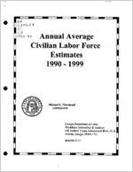 Annual average civilian labor force estimates, 1990 - 1999