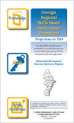 Georgia regional skills-based employment projections: projections to 2014, Savannah/Brunswick service delivery region
