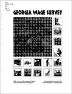 Georgia wage survey: 1996 occupational wages, selected industries and regions