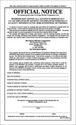 Official notice [Workers' Compensation Managed Care Organization] [2001]