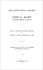 The fifth annual report of John C. Hart, Attorney-General of Georgia, with an appendix containing opinions from January 1st, 1906, to December 31st, 1906