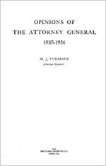 Opinions of the Attorney General 1935-1936