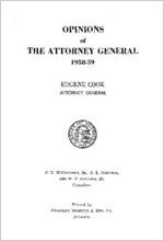 Opinions of the Attorney General 1958-59