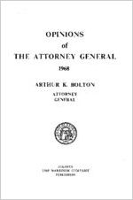 Opinions of the Attorney General 1968