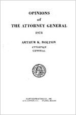 Opinions of the Attorney General 1973