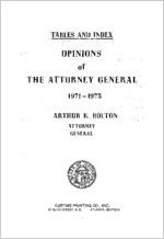Tables and index: opinions of the Attorney General 1971-1975 [1975]
