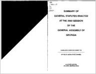 Summary of general statutes enacted at the 2002 session of the General Assembly of Georgia